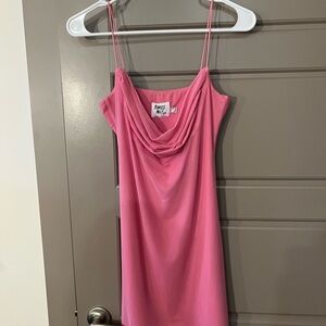 Princess Polly Vibrant Pink Mesh Dress